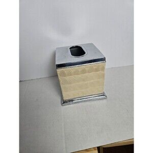 Waverly Home Collection Enameled Metal Tissue Cover 5.5" X 5.5" X 5.5" OD